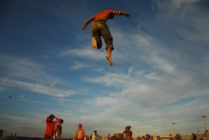 Burning Man trampoline